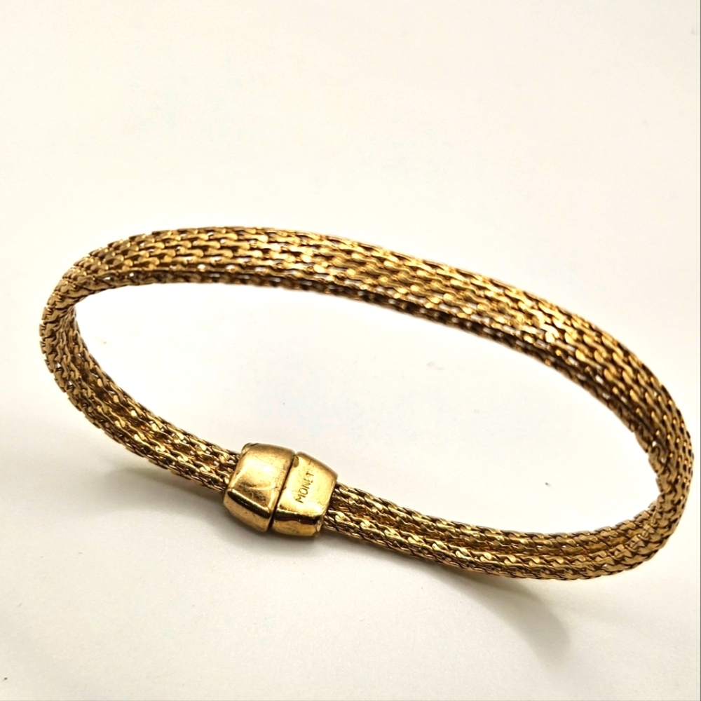 Vtg Signed Monet  Bracelet -7.5"